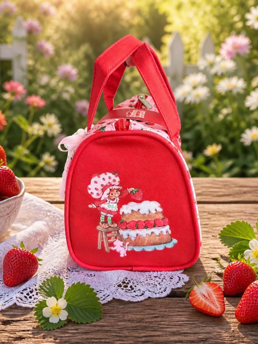 Strawberry Shortcake Cosmetic Bag & Hand Cream Gift Set NWT - Picture 4 of 4